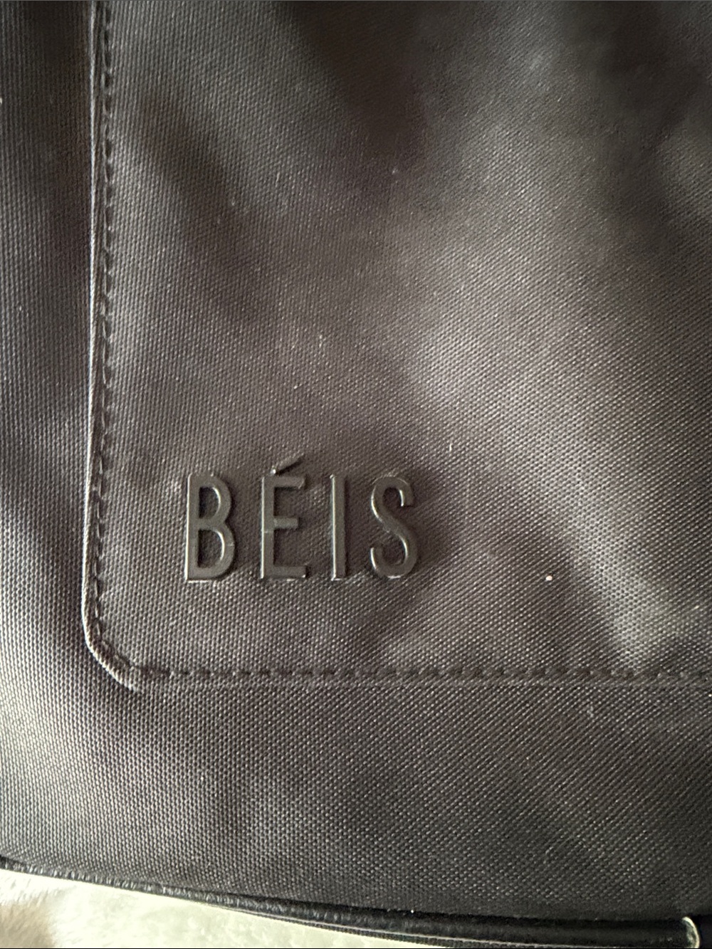 BEIS Black Laptop Backpack with Subtle Logo
